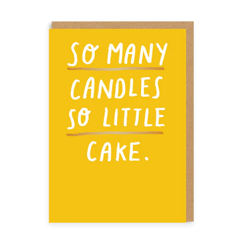 OHH DEER Card So Many Candles So Little Cake