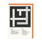 OHH DEER Card Happy Birthday Crossword