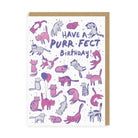 OHH DEER Card Purrfect Birthday