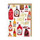 OHH DEER Card Hey Hot Stuff (Sauce Bottles)