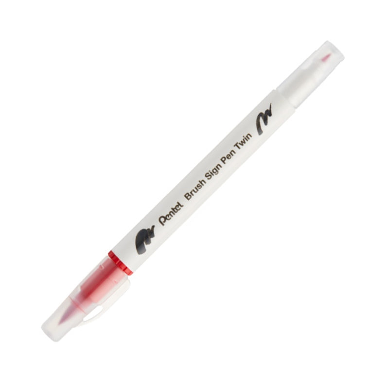 PENTEL Brush Sign Pen Twin-Red