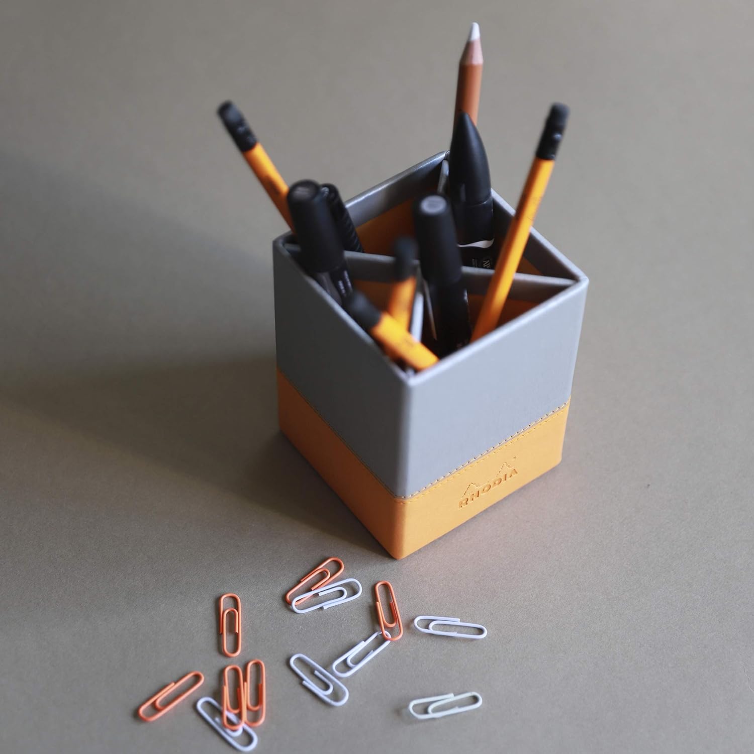 RHODIArama Pencil Holder 8x8x11cm Beige
