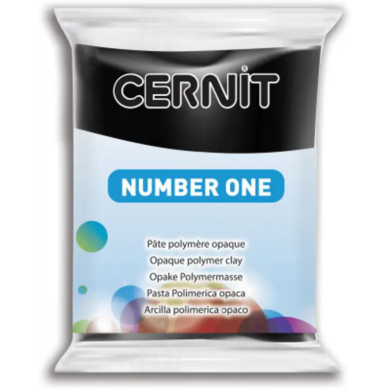 CERNIT Polymer Clay 56g Number One 100 Black Default Title