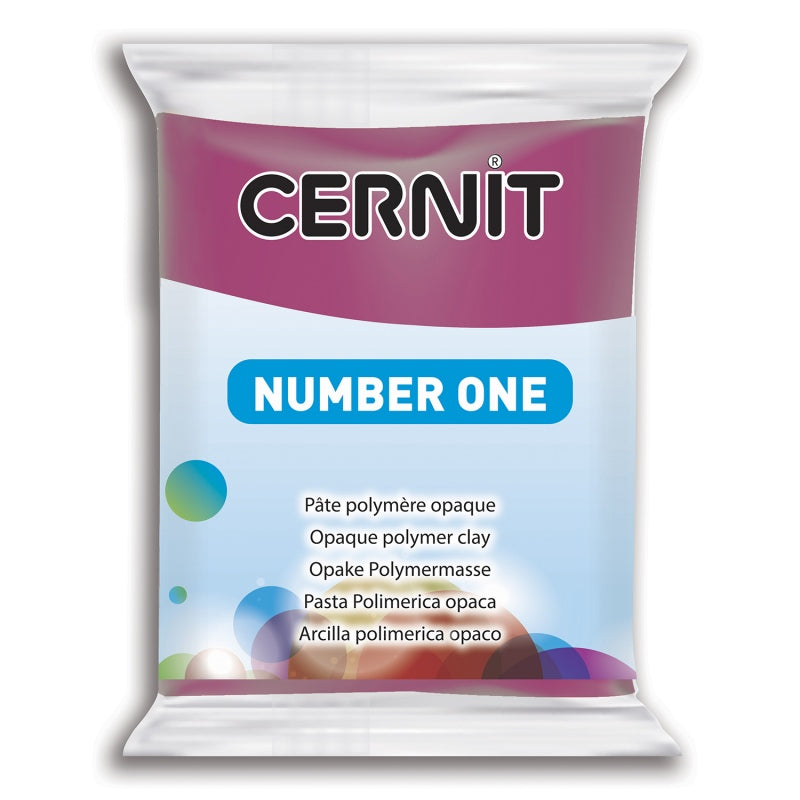 CERNIT Polymer Clay 56g Number One 411 Wine Red