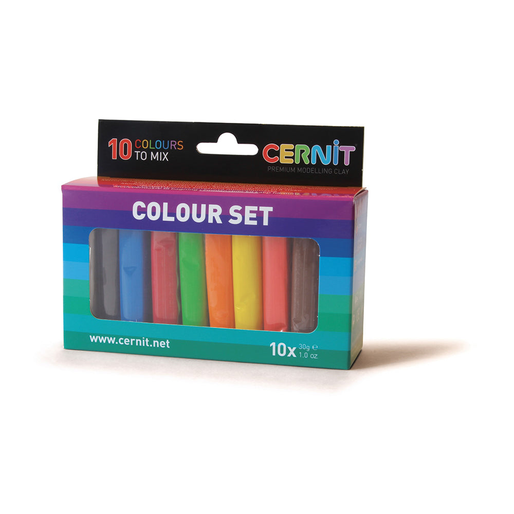 CERNIT Polymer Clay Number One Multicolour Set 10x30g