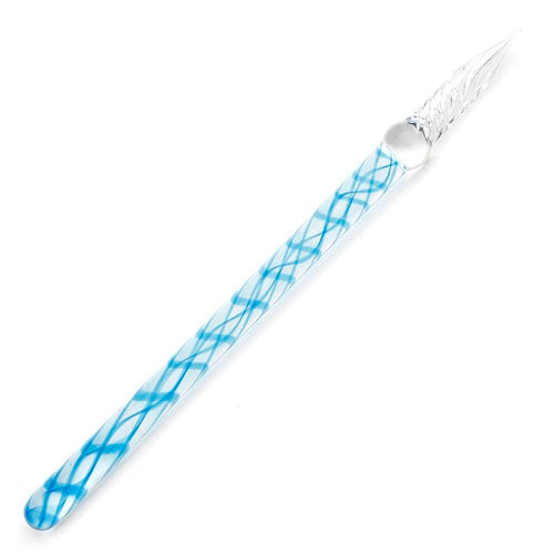JACQUES HERBIN Straight Glass Pen 16cm Blue Default Title