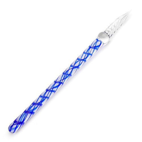 JACQUES HERBIN Straight Glass Pen 16cm Dark Blue Default Title