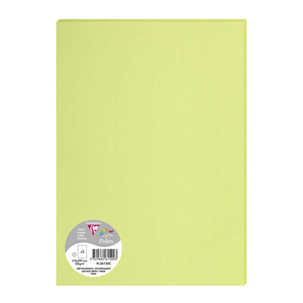 POLLEN Cards 120g 297x210mm Leaf Bud Green 5s