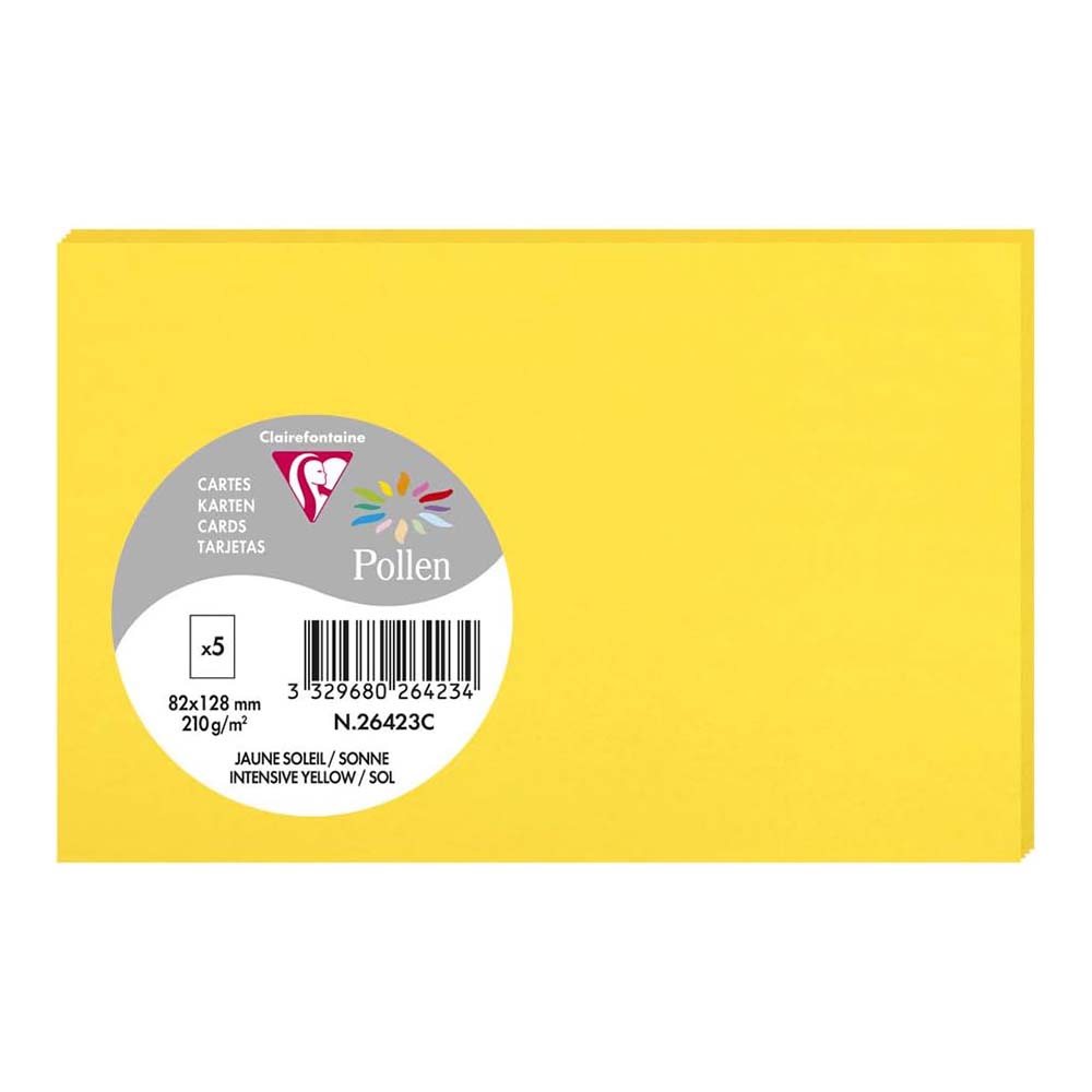 POLLEN Envelopes 120g 82x128mm Intensive Yellow 5s