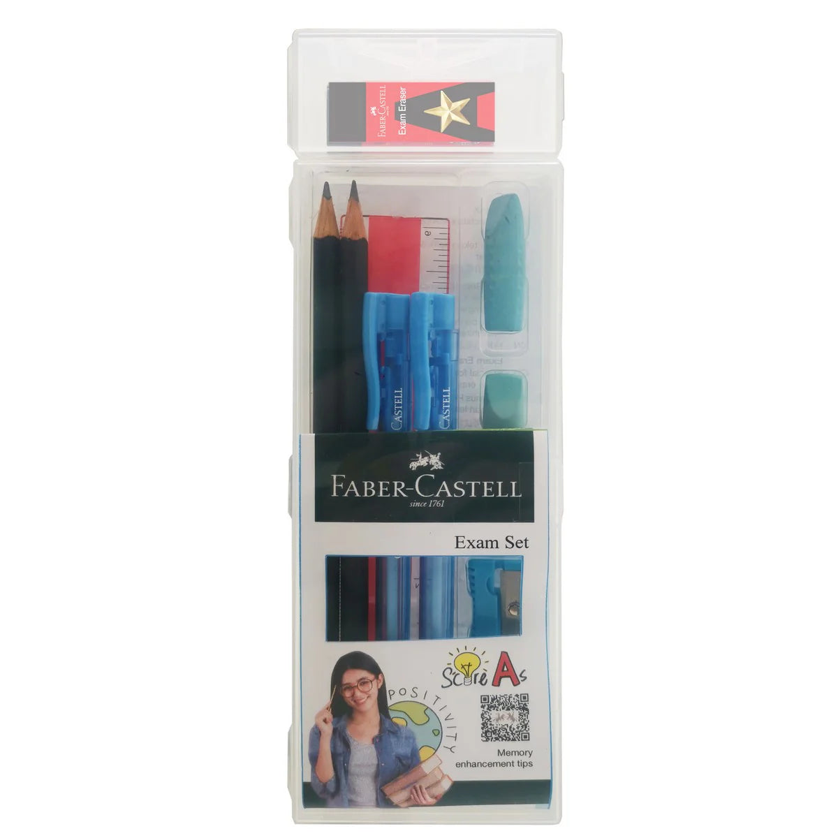 FABER-CASTELL Tri Grip 2B GripX 212145 Exam Set 2-Cover Case