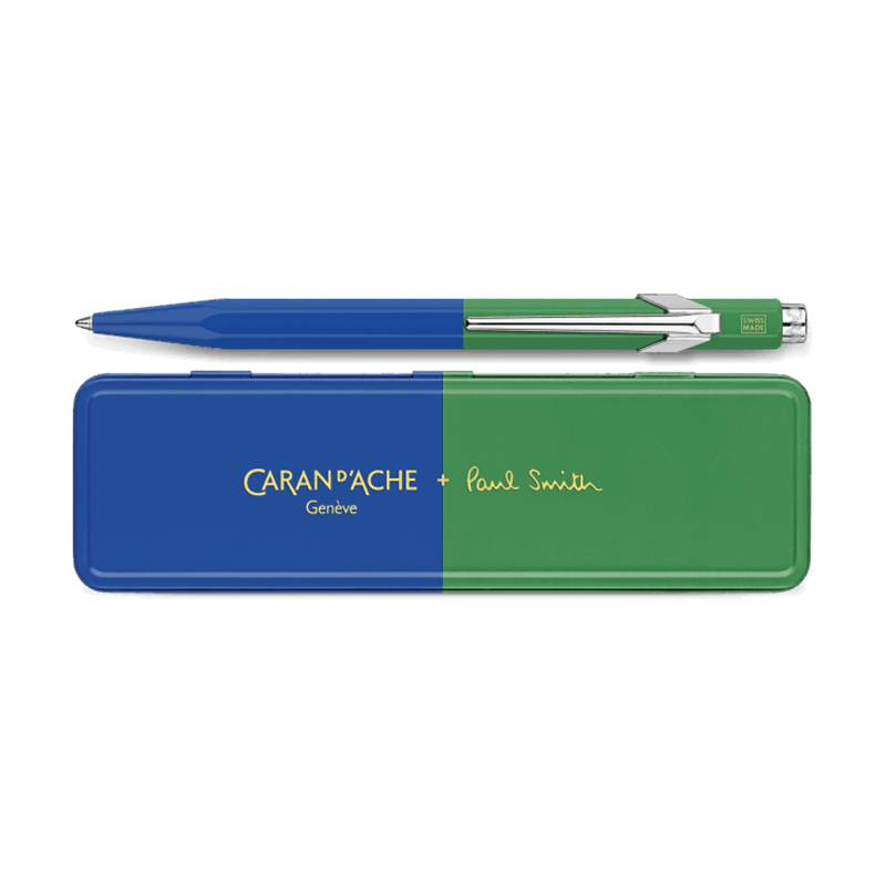 CARAN D'ACHE 849 Ball Pen x Paul Smith Limited Edition Cobalt/Emerald Default Title