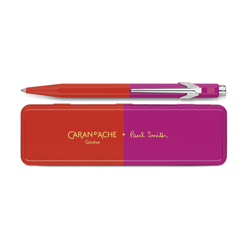 CARAN D'ACHE 849 Ball Pen x Paul Smith Limited Edition Warm Red/Melrose Pink Default Title