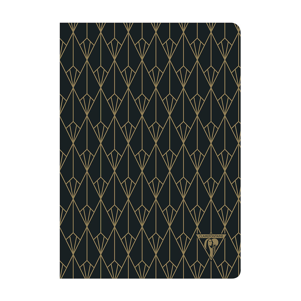 CLAIREFONTAINE Neo Deco A5 Lined 48s Fall/Winter Ebony Black