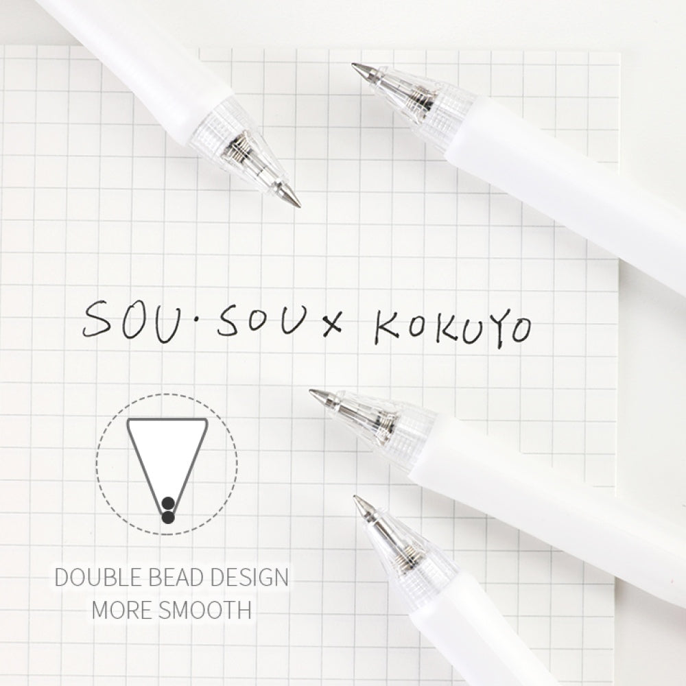 KOKUYO x SOUSOU viviDRY Gel Pen 0.5mm So-Su-U Blac Default Title