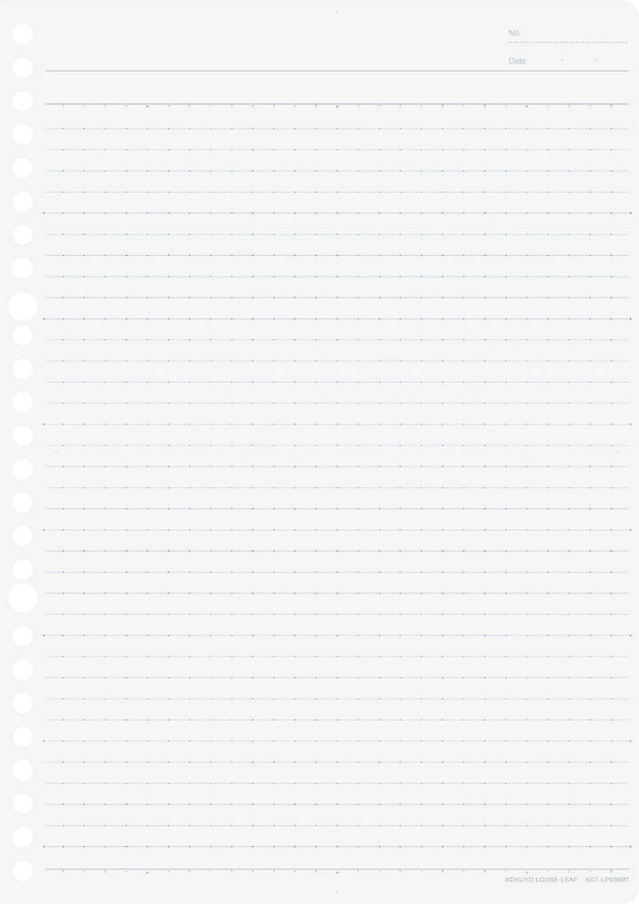 KOKUYO Good Tools Loose Leaf Paper B5 26h Dot Ruled B