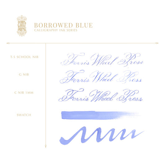FERRIS WHEEL PRESS Calligraphy Ink 28ml Borrowed Blue Default Title