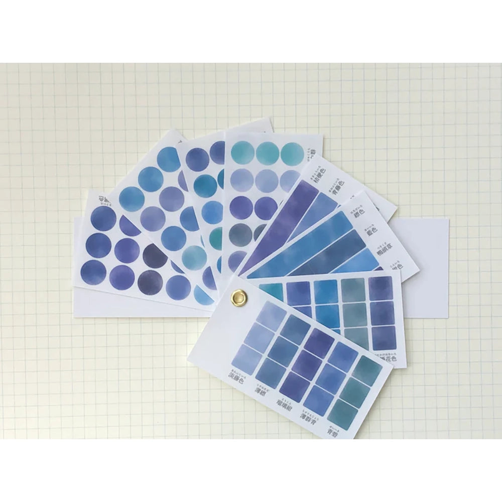 KAMIO Colour Swatch Washi Sticker Bk Light Blue
