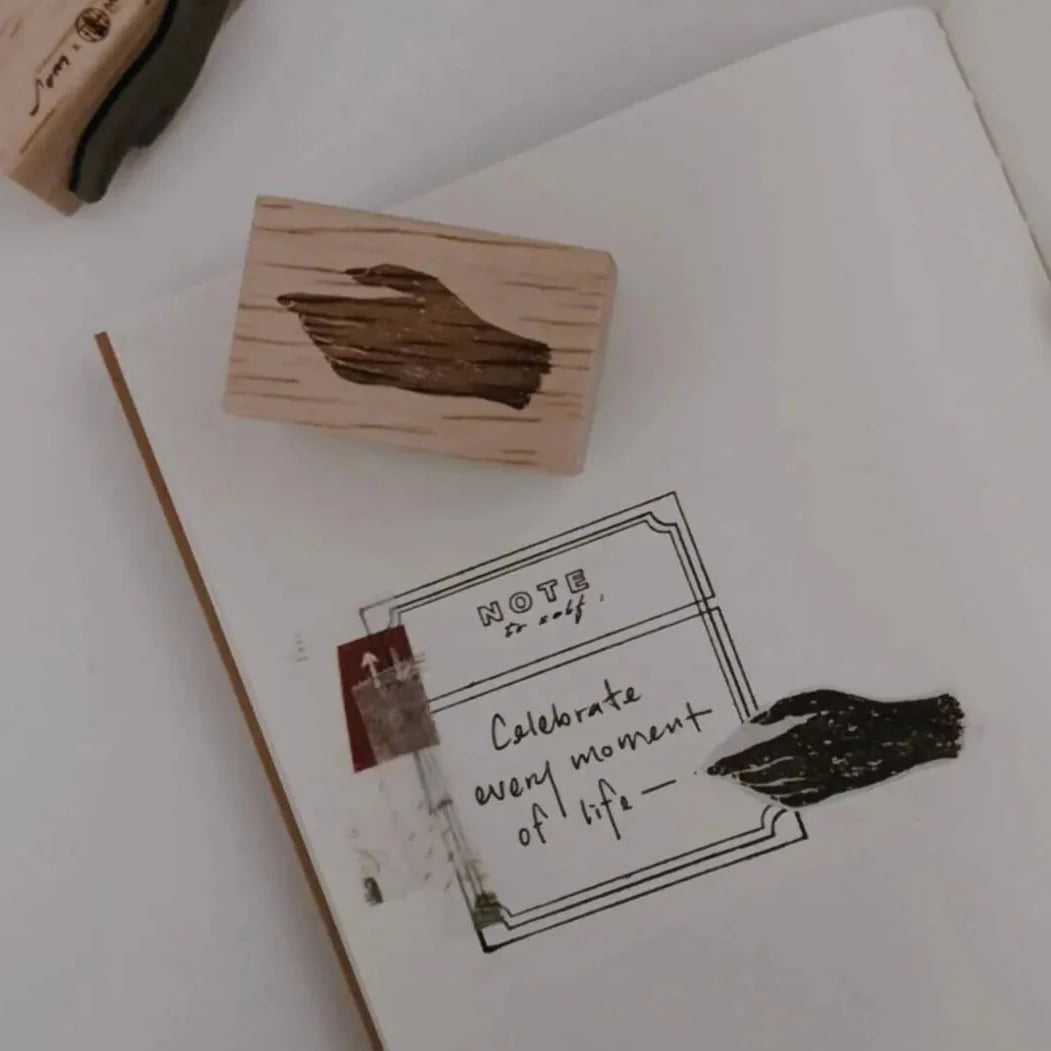 SOM STUDIO x marupaper Rubber Stamp Hand Sil. I