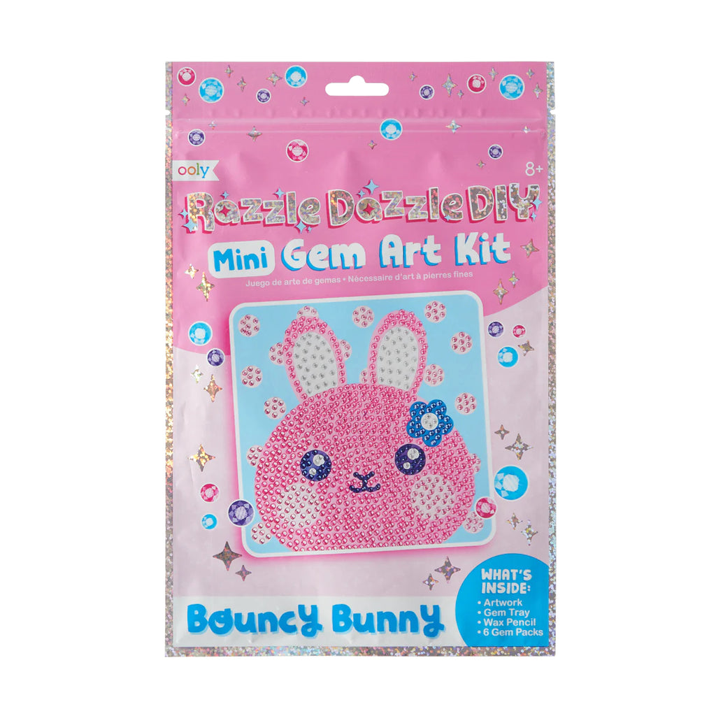 OOLY Razzle Dazzle DIY Mini Gem Art Kit-Bouncy Bunny 1242271