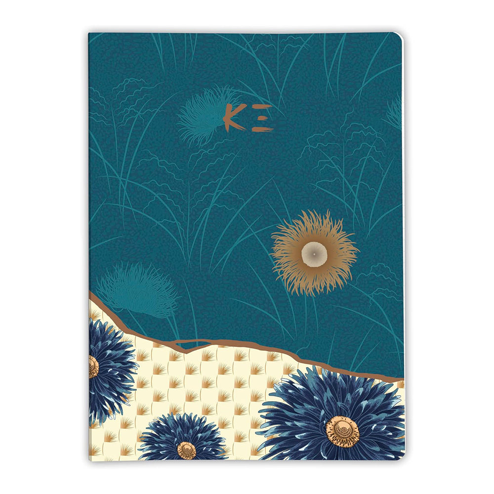 CF x K3 Maiko Blue Wirebound Notebook A5 74s Lined Tanpopo