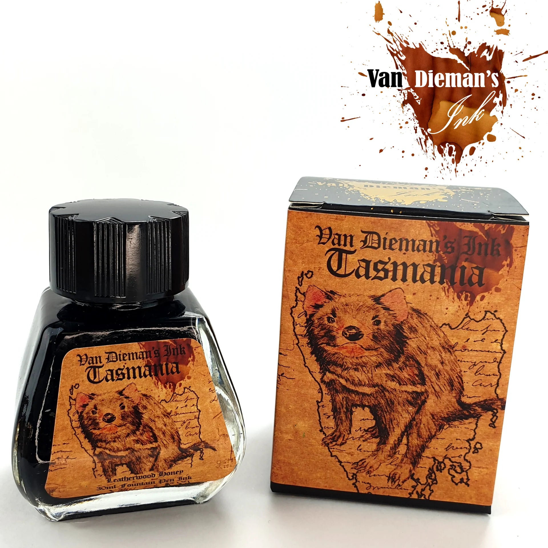 VAN DIEMAN'S Fountain Pen Ink 30ml Tasmania Leatherwood Honey