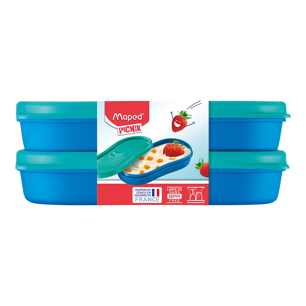 MAPED Concept Kids Snack Box 2 Comp Blue