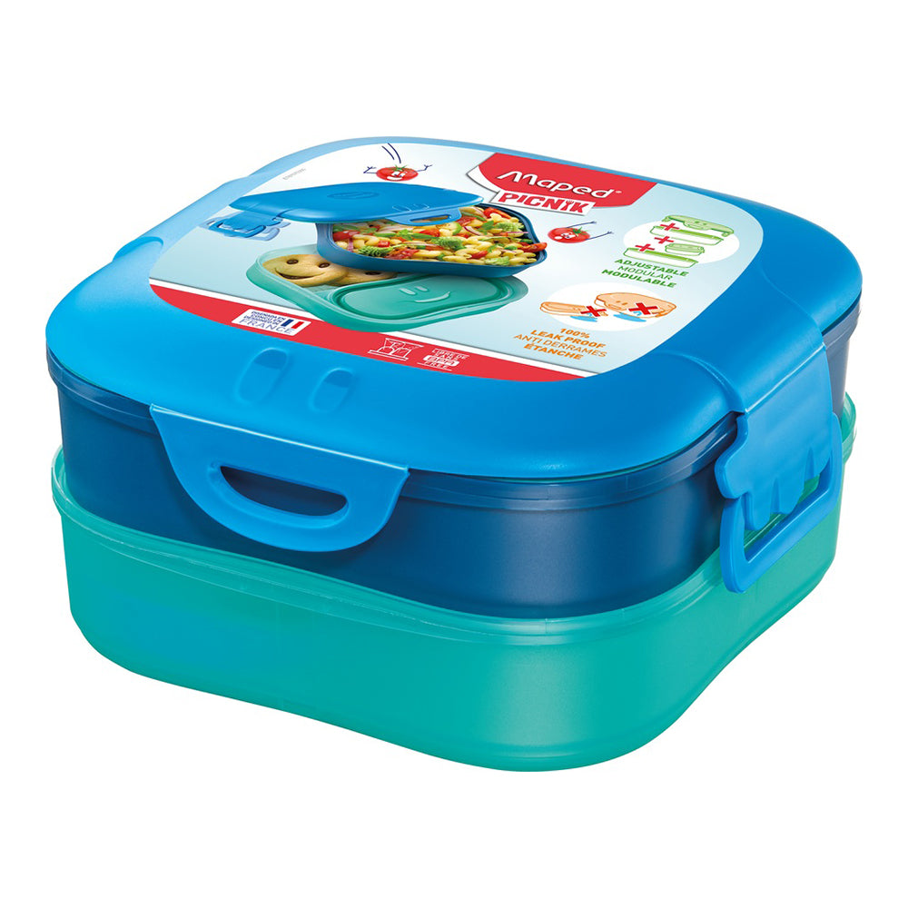 MAPED Concept Kids Lunch Box 3in1 Blue