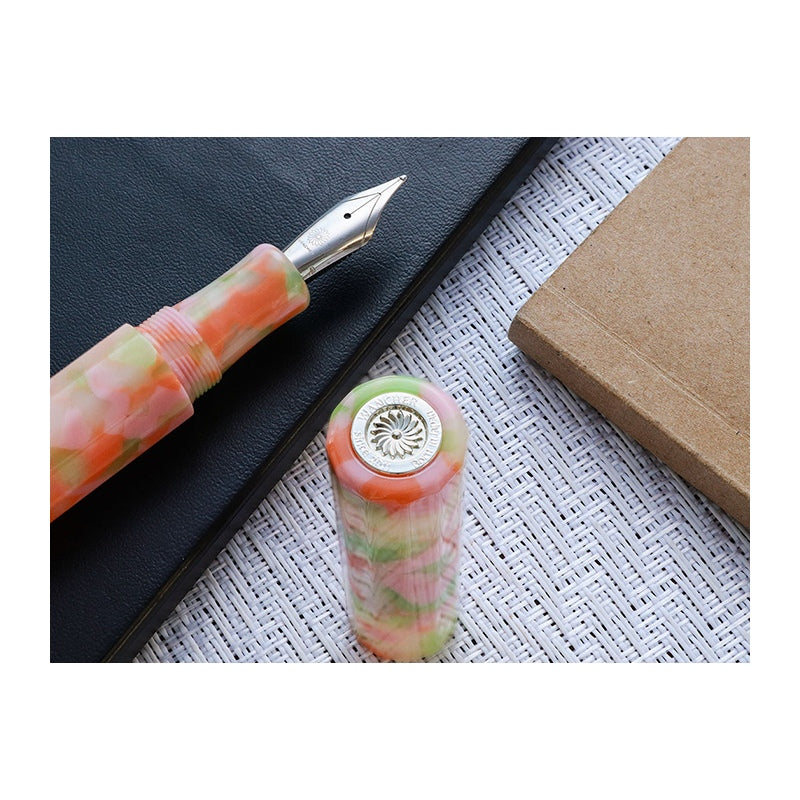 WANCHER Kaleido Pink Wazakura Fountain Pen-Fine