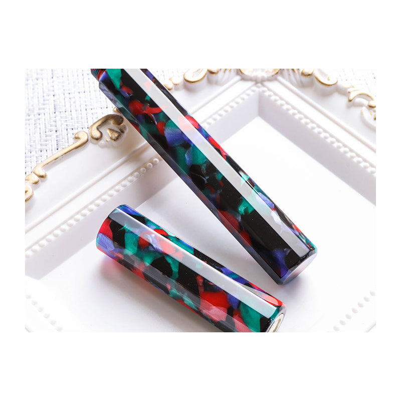 WANCHER Kaleido Black Yomatsuri Fountain Pen-Extra Fine
