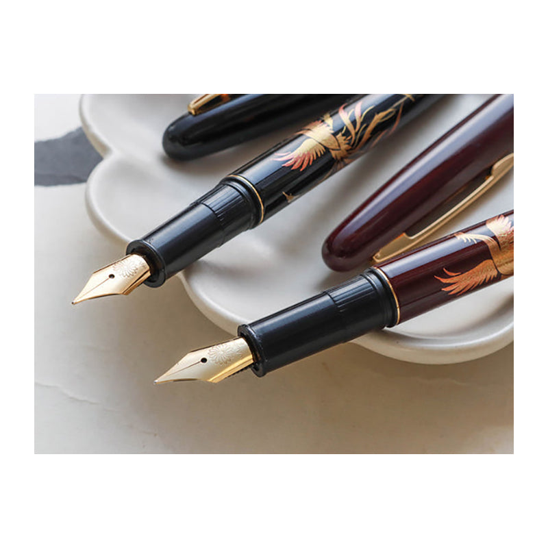 WANCHER x Kuretake Maki-e Z.Houou (Black) Fountain Pen-Fine