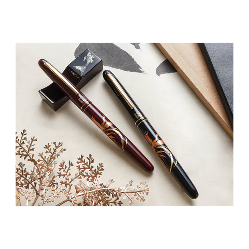 WANCHER x Kuretake Maki-e Z.Houou (Black) Fountain Pen-Fine