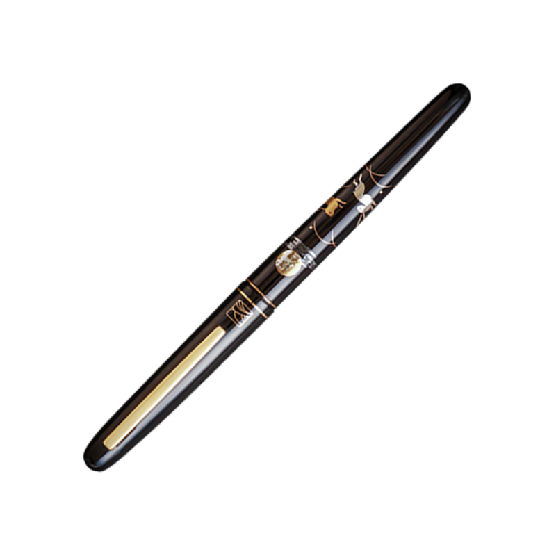 WANCHER x Kuretake Maki-e Usagi (Black) Fountain Pen-Medium