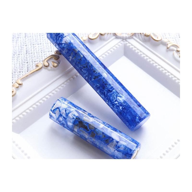 WANCHER Kaleido Blue Marbles Fuun Fountain Pen-Medium