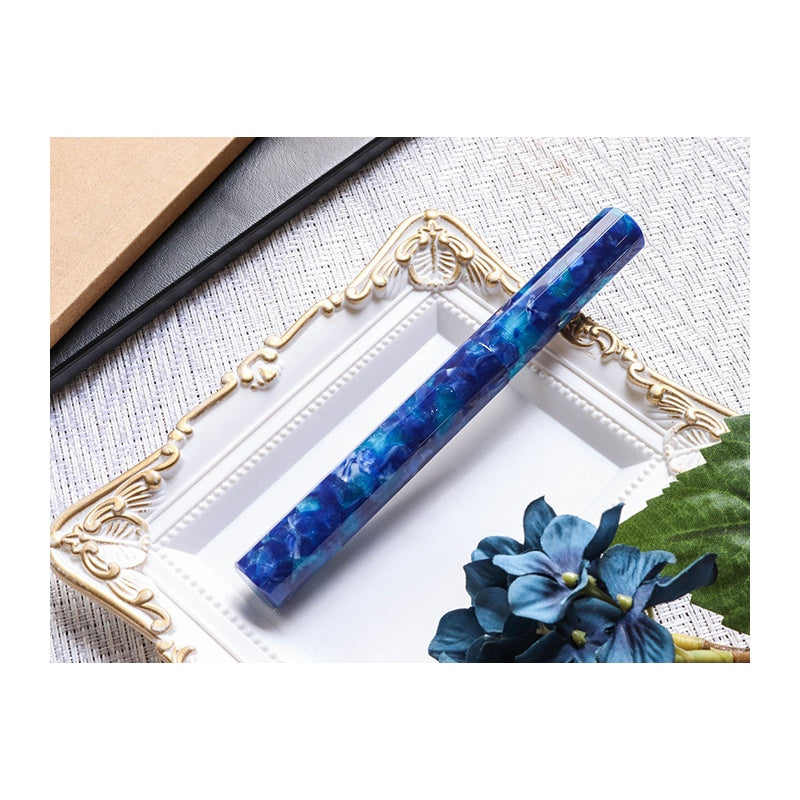 WANCHER Kaleido Deep Blue Kaiha Fountain Pen-Medium