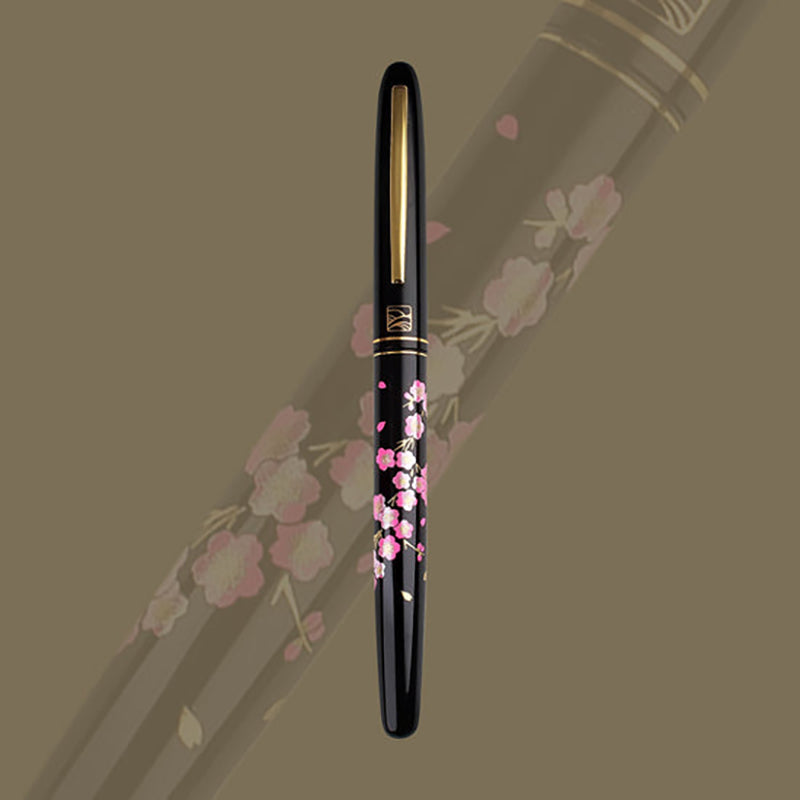 WANCHER x Kuretake Maki-e Sakura Haru Kaze Fountain Pen-Medium