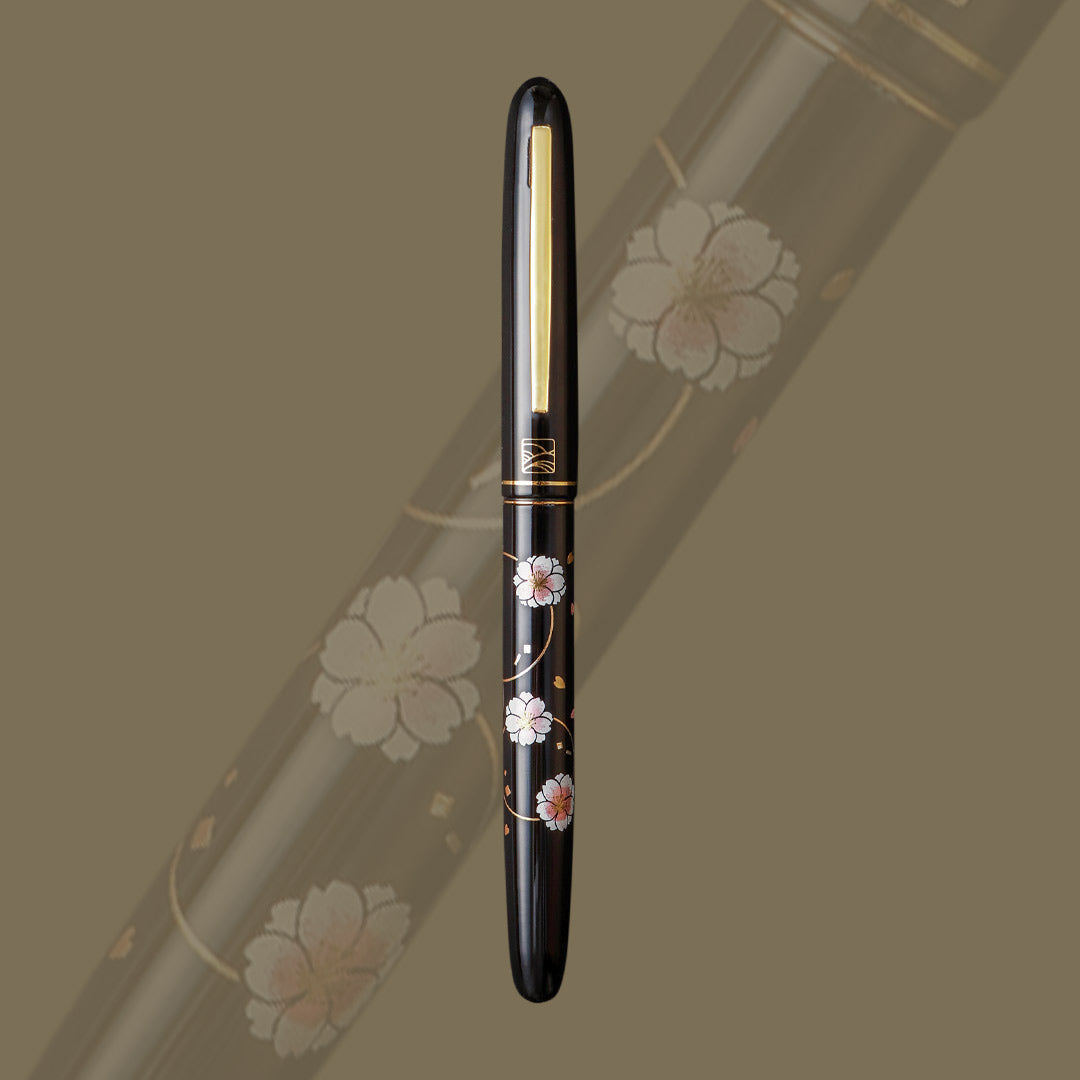 WANCHER x Kuretake Maki-e Botanzakura Fountain Pen-Fine