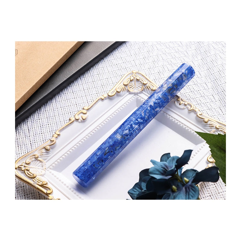 WANCHER Kaleido Blue Marbles Fuun Fountain Pen-Fine