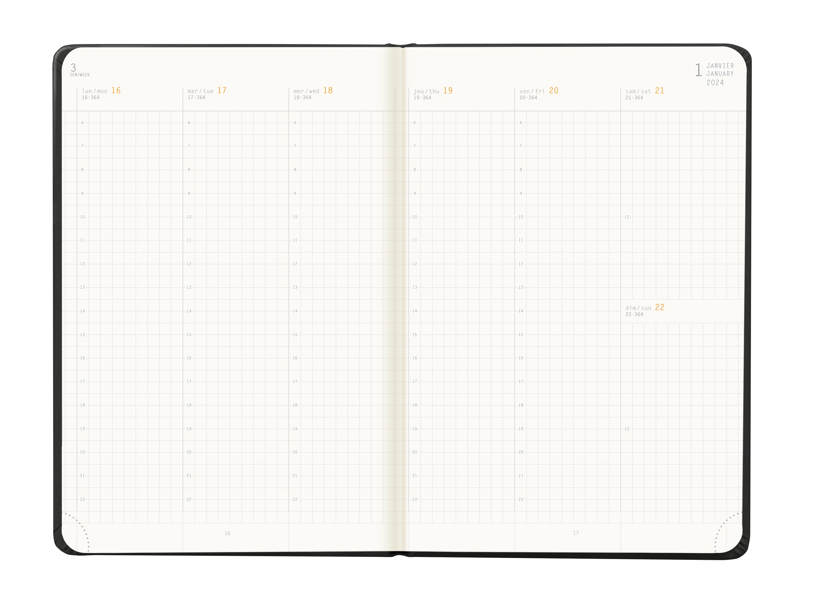 RHODIA 2024 Webplanner A5 Weekly Vertical Black Default Title