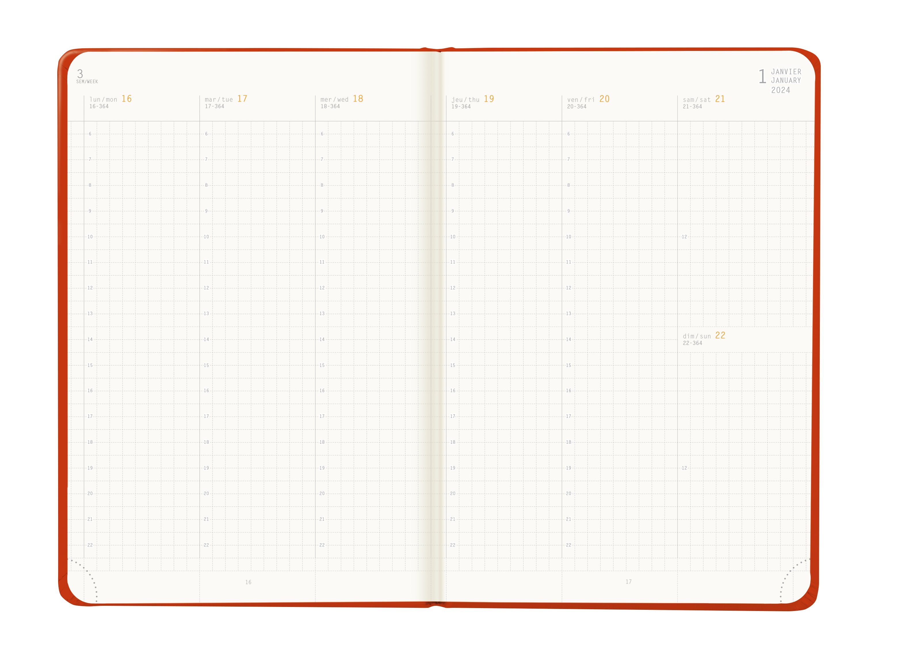 RHODIA 2024 Webplanner A5 Weekly Vertical Poppy Default Title