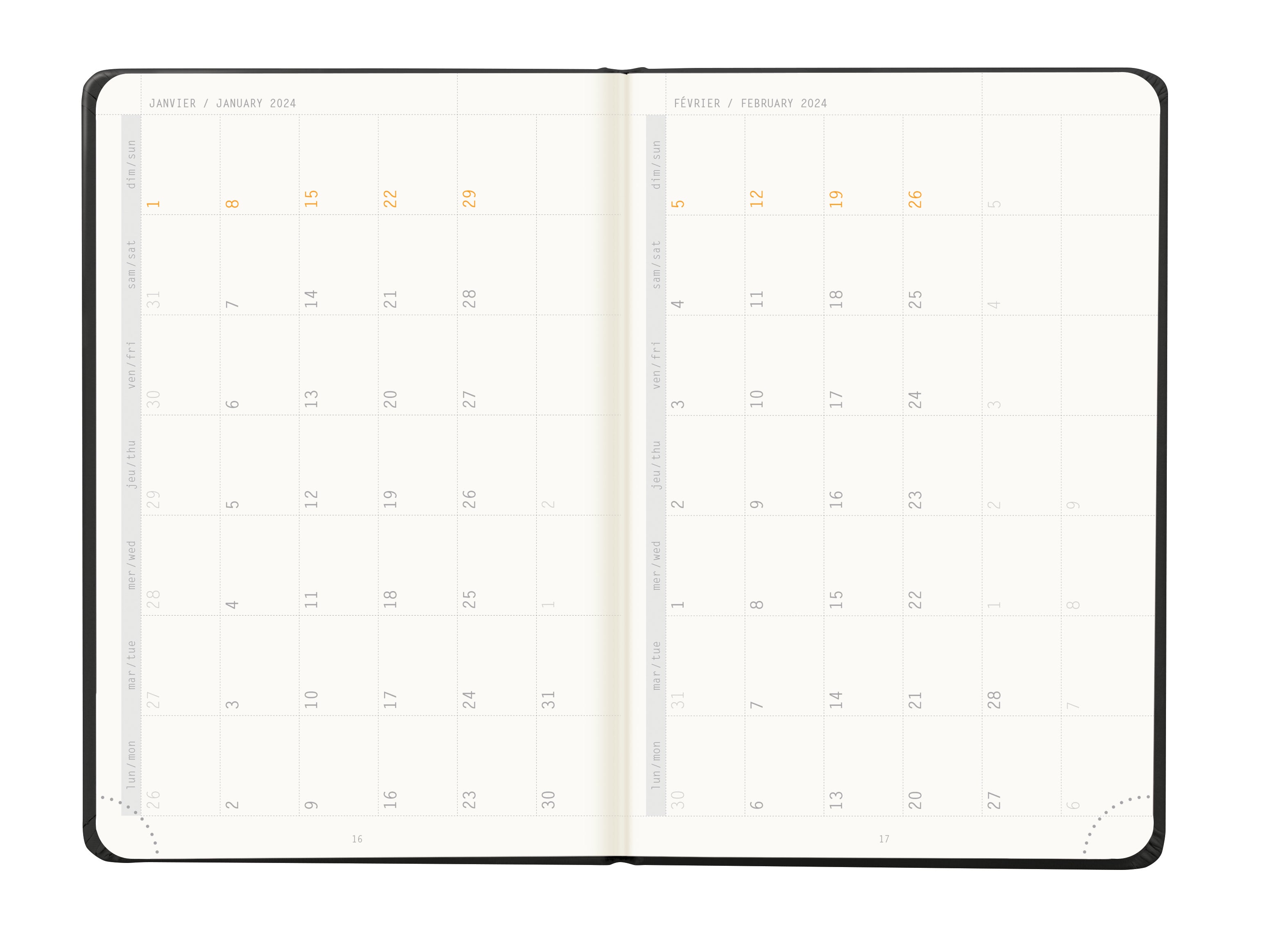 RHODIA 2024 Webplanner A6 Weekly Vertical Black Default Title