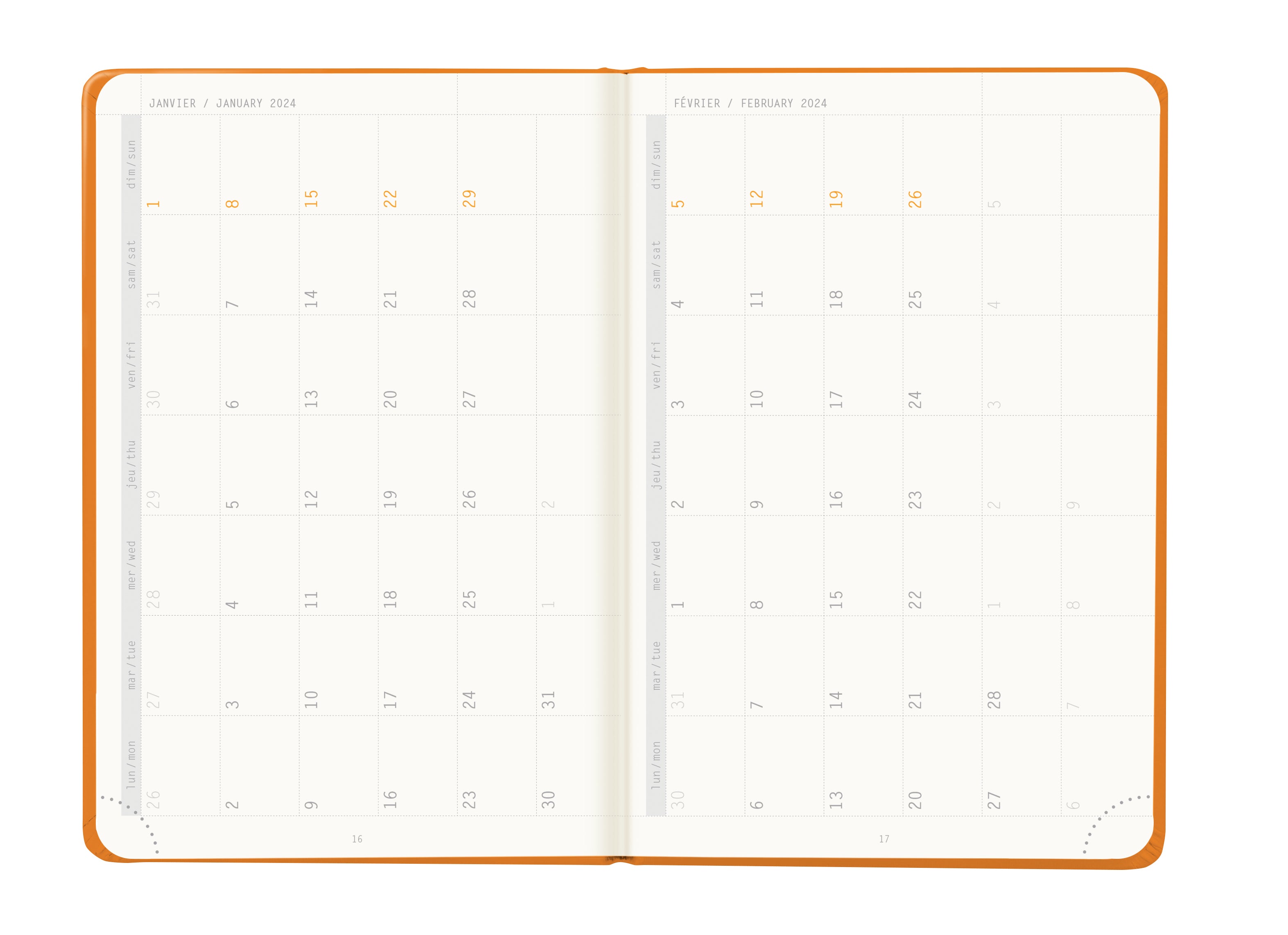 RHODIA 2024 Webplanner A6 Weekly Vertical Orange Default Title