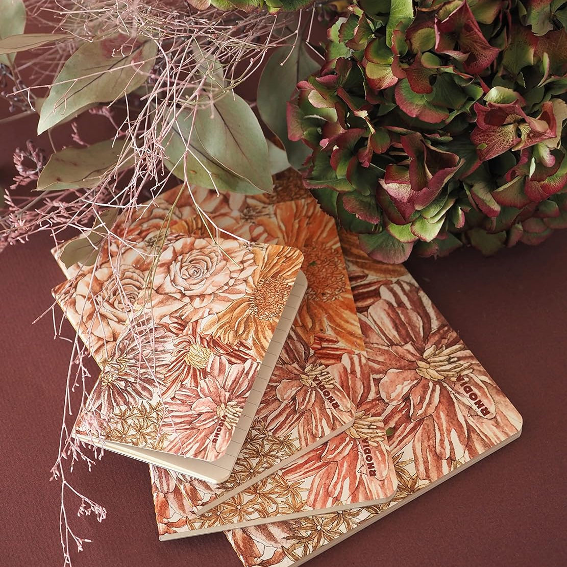 RHODIA Orange Botanique Sewn Spine Notebook 11x17cm 32s L