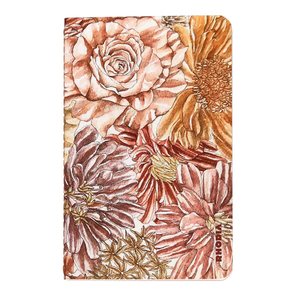 RHODIA Orange Botanique Sewn Spine Notebook 9x14cm 32s L