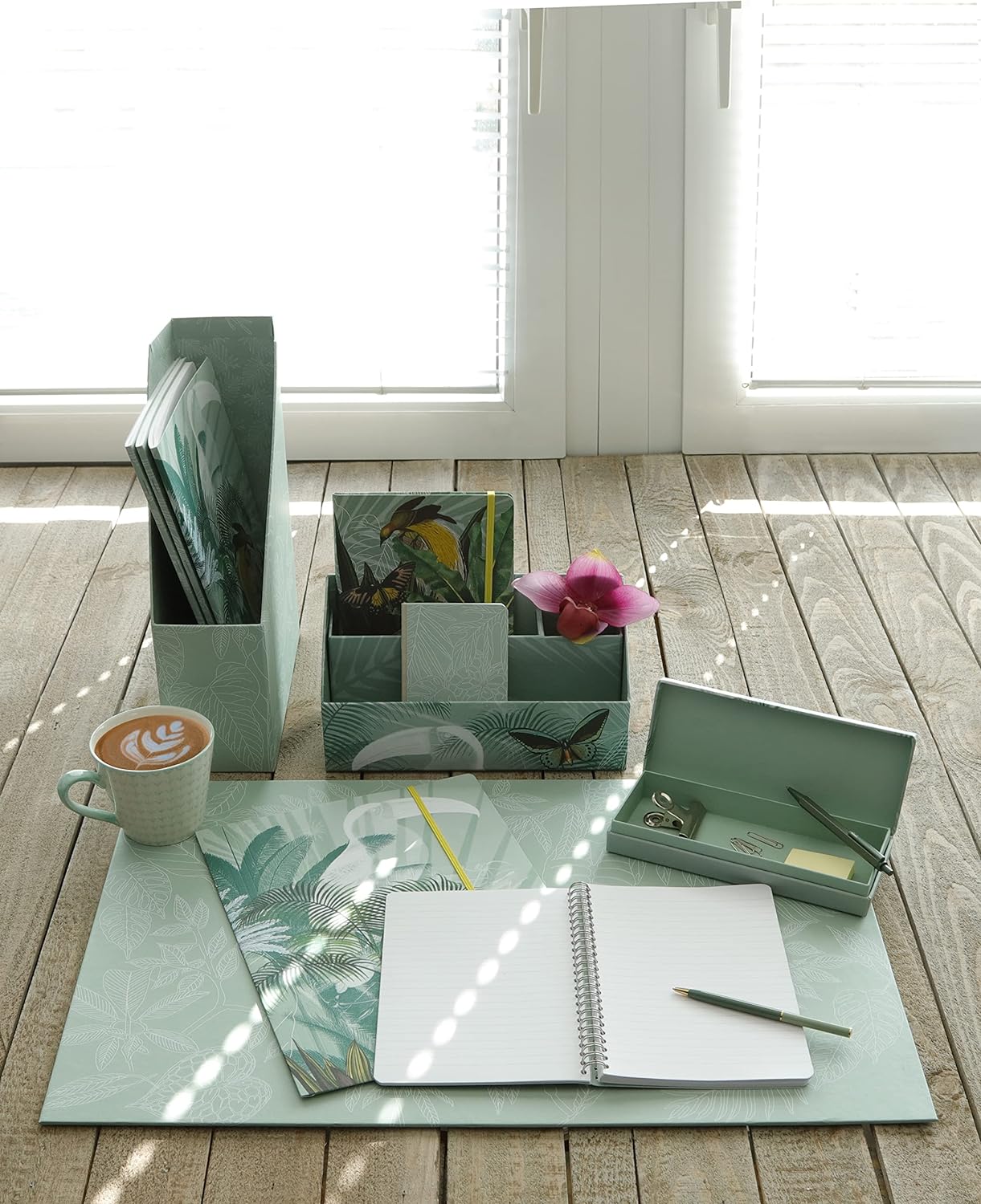 CLAIREFONTAINE x Jungle Harmony Magazine Rack 25x10x32.5cm