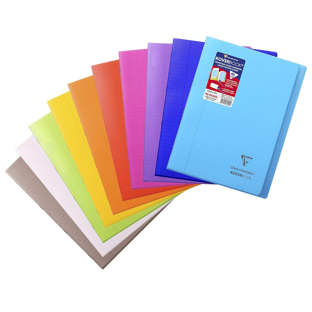 CLAIREFONTAINE Koverbook Trans. PP A4 48s L+M Assorted