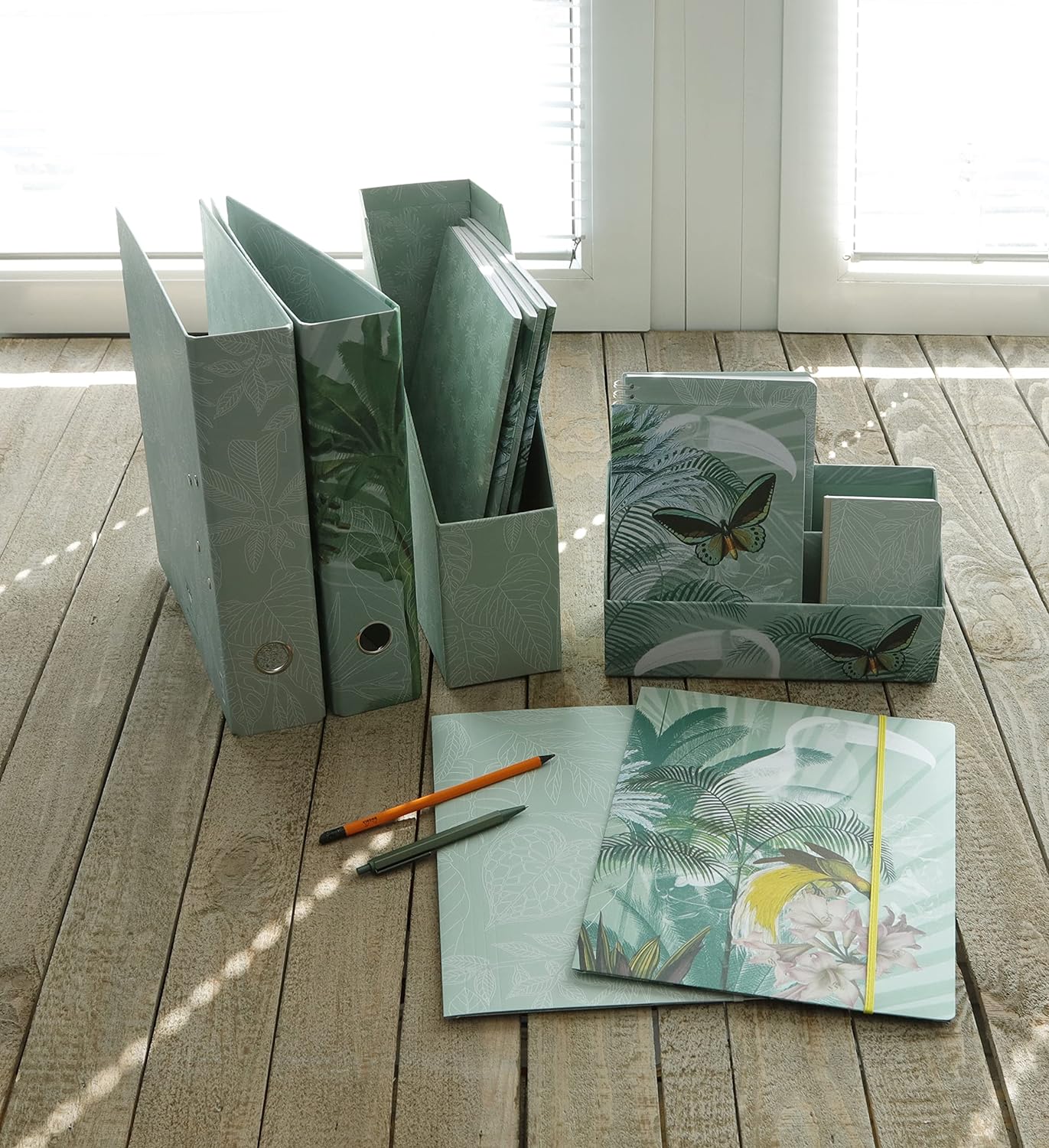 CLAIREFONTAINE x Jungle Harmony Elastic Folder 24x32cm Tropical