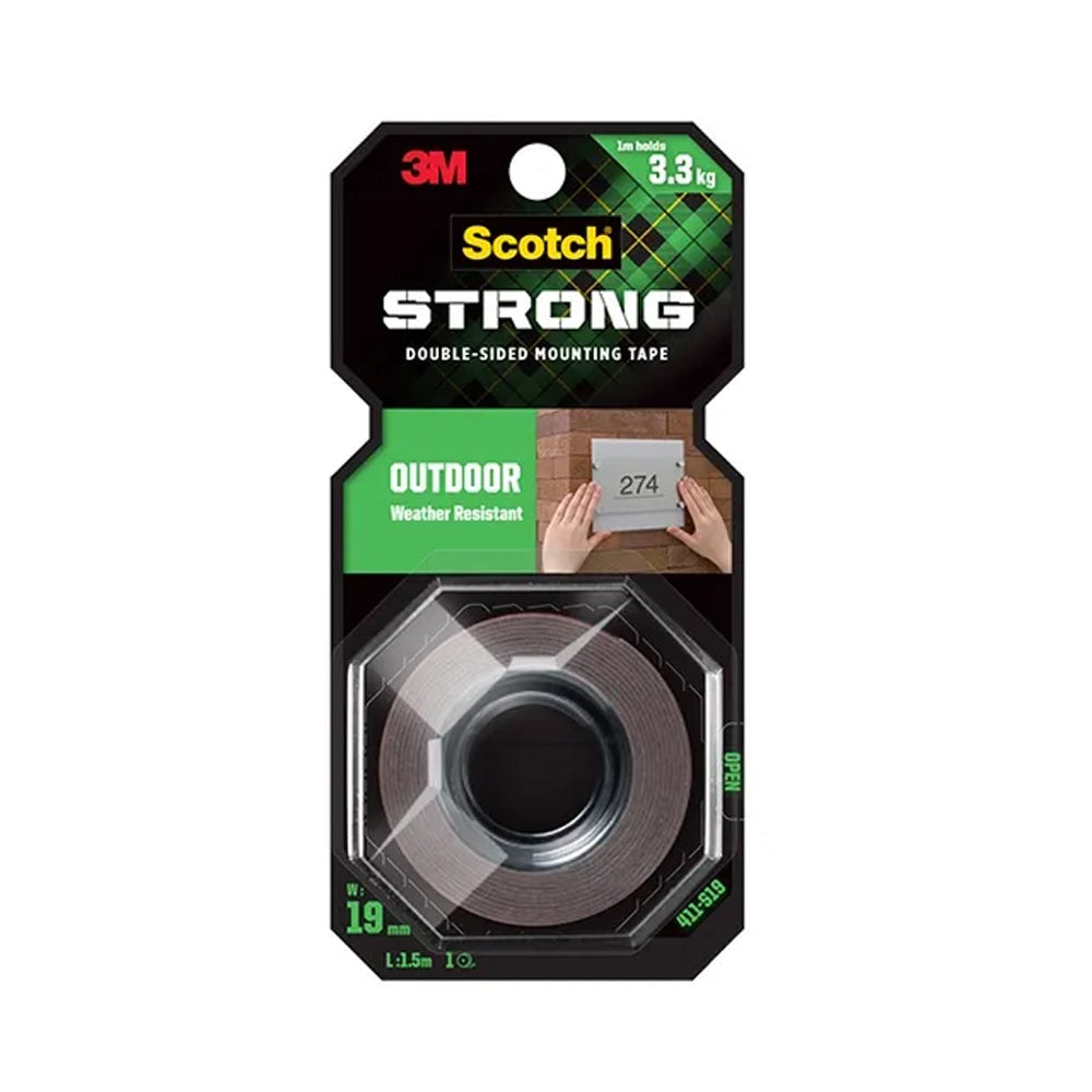 3M Scotch Outdoor Mounting Tapes 411-S 19mmx1.5M