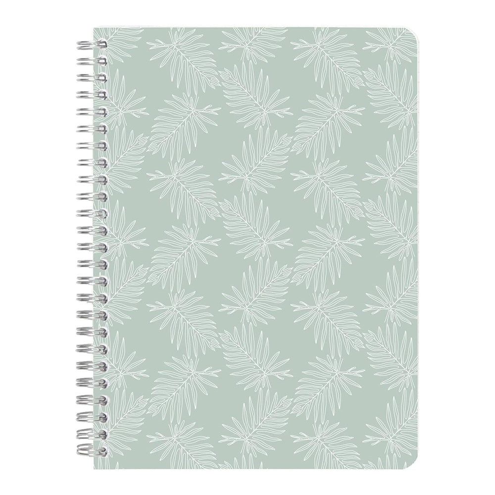 CLAIREFONTAINE x Jungle Harmony Wirebound Notebook A5 74s Lined Motif Fern