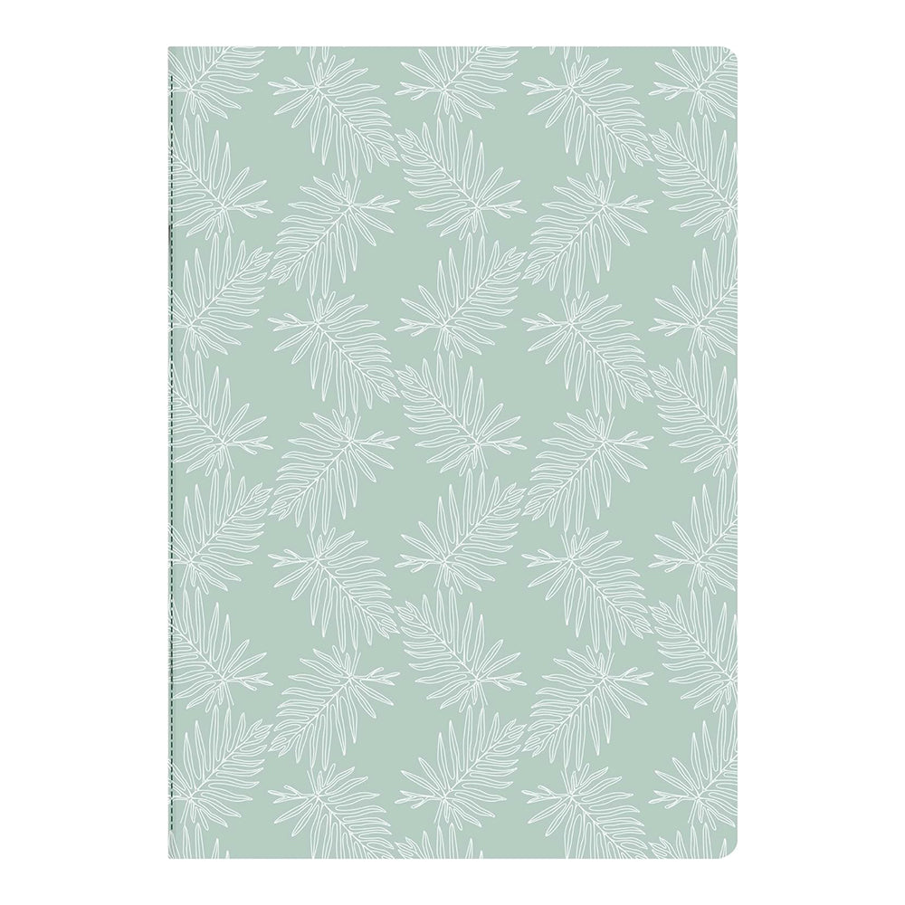 CLAIREFONTAINE x Jungle Harmony Notebook A5 32s Lined Motif Fern