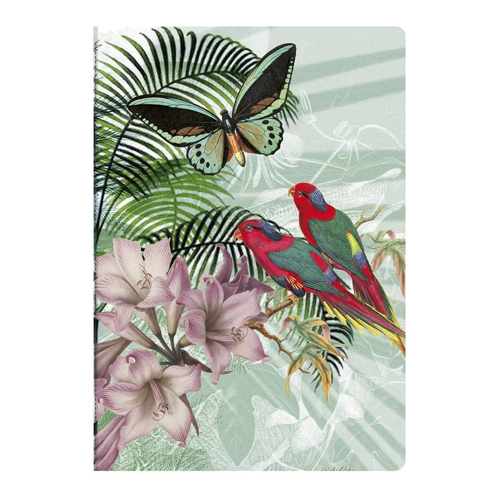 CLAIREFONTAINE x Jungle Harmony Notebook A5 32s Lined Parrot